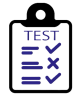 test icon vector design templates